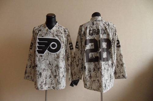 Flyers #28 Claude Giroux Camouflage Stitched NHL Jersey