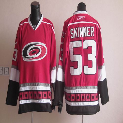 Hurricanes #53 Jeff Skinner Red Stitched NHL Jersey