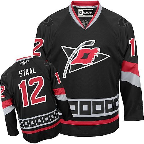 Hurricanes #12 Eric Staal Black Third Stitched NHL Jersey