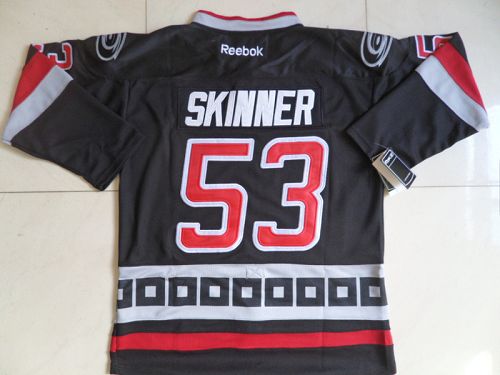 Hurricanes #53 Jeff Skinner Black Third Stitched NHL Jersey