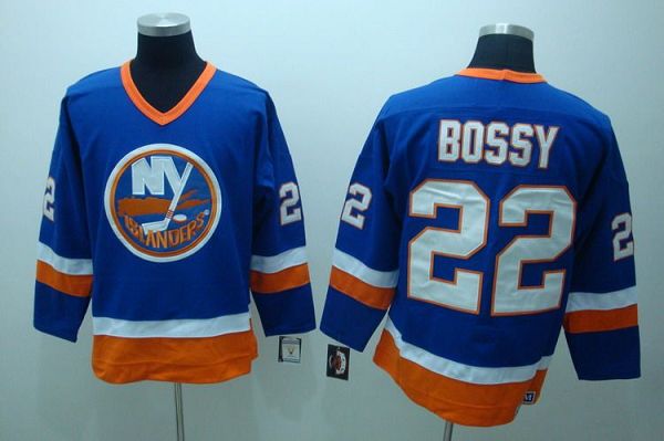 Islanders #22 Mike Bossy Stitched Third Light Blue NHL Jersey