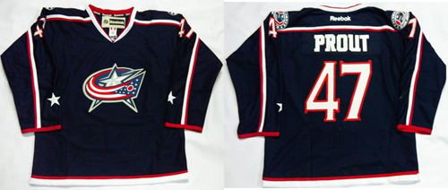 Blue Jackets #47 Dalton Prout Navy Blue Home Stitched NHL Jersey