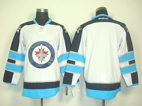 Jets Blank Stitched White 2011 Style NHL Jersey
