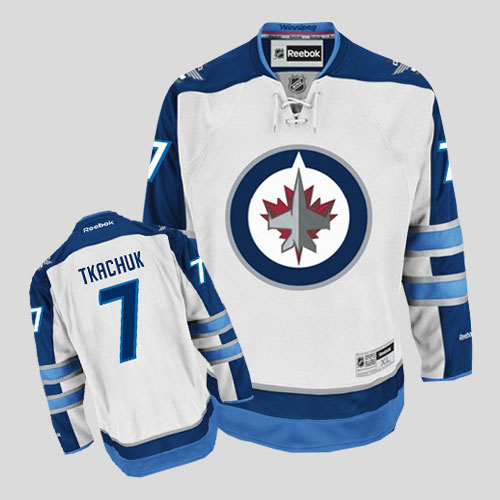 Jets #7 Keith Tkachuk Stitched White 2011 Style NHL Jersey