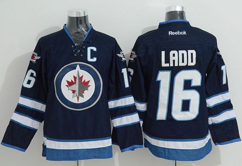Jets #16 Andrew Ladd Stitched Dark Blue 2011 Style NHL Jersey