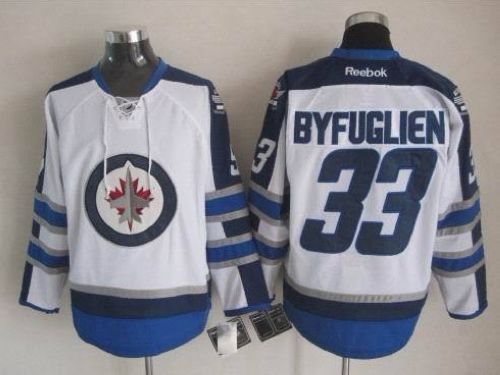 Jets #33 Dustin Byfuglien White 2011 Style Stitched NHL Jersey