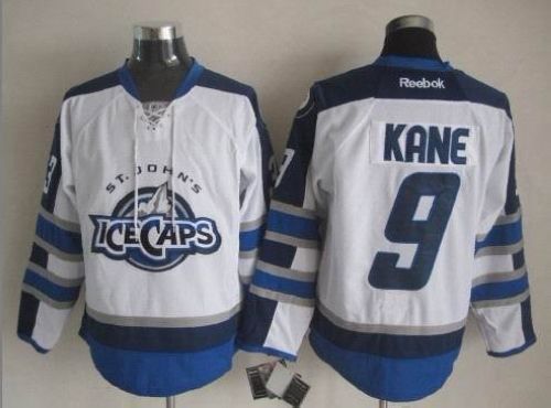 Jets #9 Evander Kane White St. John's IceCaps Stitched NHL Jersey