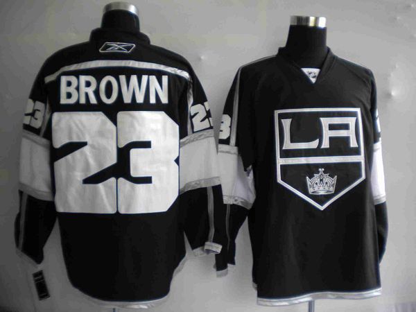 Kings #23 Dustin Brown Black Home Stitched NHL Jersey