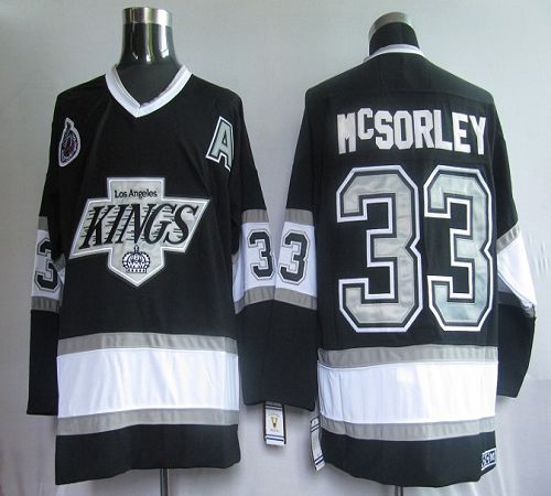 Kings #33 Martin McSorley Black CCM Throwback Stitched NHL Jersey