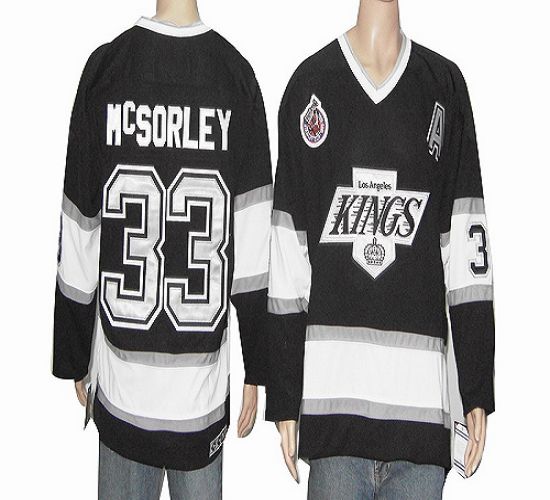 CCM Throwback Kings #33 Martin McSorley Black Stitched NHL Jersey