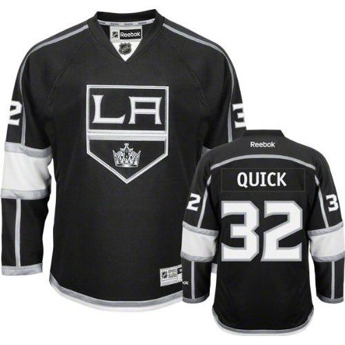 Kings #32 Jonathan Quick Black Home Stitched NHL Jersey