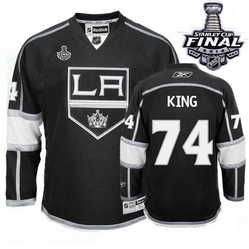 Kings #74 Dwight King Black Home 2014 Stanley Cup Finals Stitched NHL Jersey