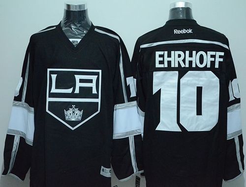 Kings #10 Christian Ehrhoff Black Stitched NHL Jersey