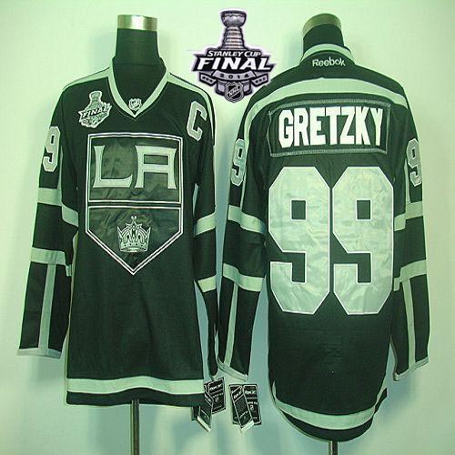 Kings #99 Wayne Gretzky Black Ice 2014 Stanley Cup Finals Stitched NHL Jersey