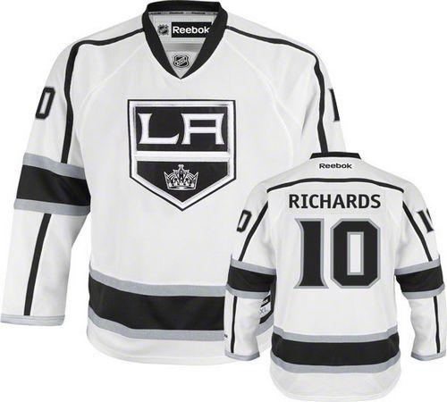 Kings #10 Mike Richards White Road Stitched NHL Jersey