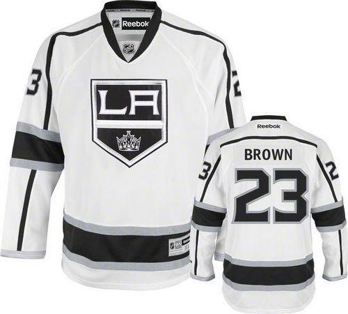 Kings #23 Dustin Brown White Road Stitched NHL Jersey