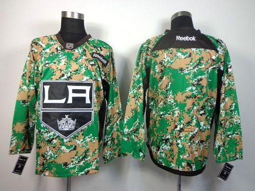 Kings Blank Camo Veterans Day Practice Stitched NHL Jersey