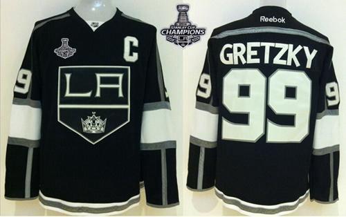 Kings #99 Wayne Gretzky Black Home 2014 Stanley Cup Champions Stitched NHL Jersey