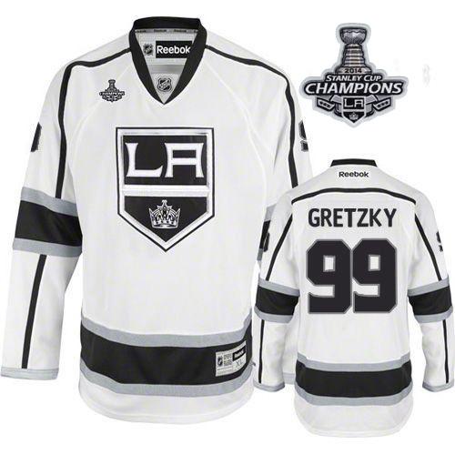 Kings #99 Wayne Gretzky White Road 2014 Stanley Cup Champions Stitched NHL Jersey