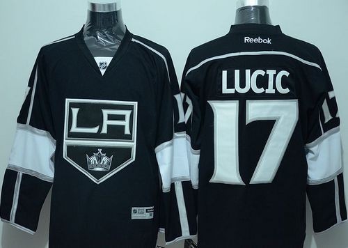 Kings #17 Milan Lucic Black Home Stitched NHL Jersey