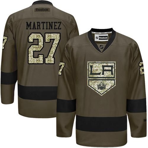 Kings #27 Alec Martinez Green Salute to Service Stitched NHL Jersey