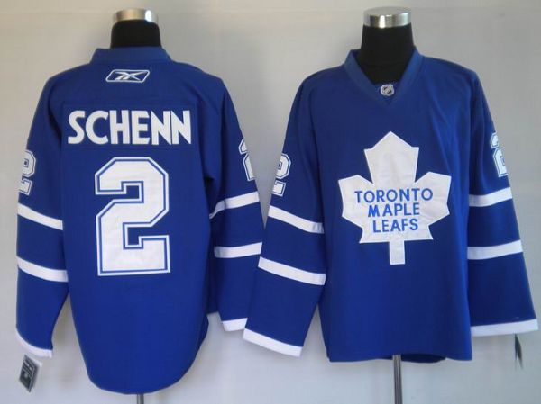 Maple Leafs #2 Luke Schenn Stitched Blue NHL Jersey