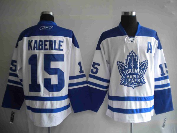 Maple Leafs #15 Tomas Kaberle Stitched White Third NHL Jersey
