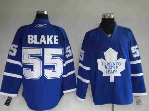Maple Leafs #55 Jason Blake Stitched Blue NHL Jersey