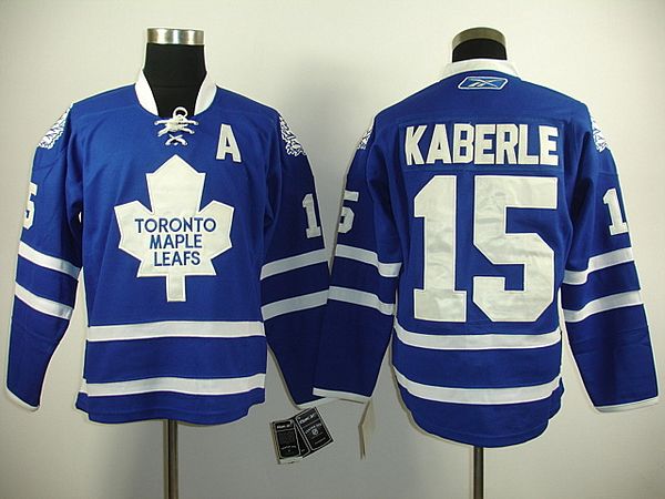 Maple Leafs #15 Tomas Kaberle Stitched Blue NHL Jersey