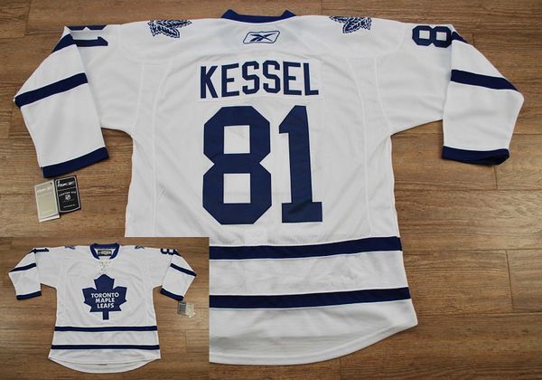Maple Leafs #81 Phil Kessel Stitched White Road NHL Jersey