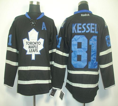 Maple Leafs #81 Phil Kessel Black Ice Stitched NHL Jersey