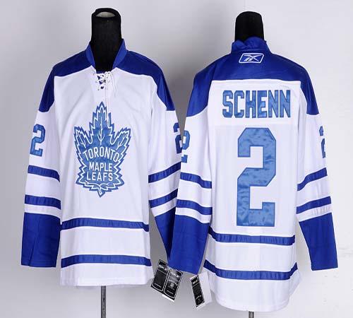 Maple Leafs #2 Luke Schenn White Third Stitched NHL Jersey