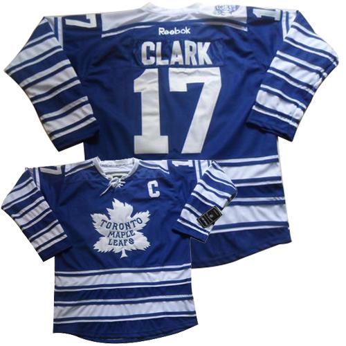Maple Leafs #17 Wendel Clark Blue 2014 Winter Classic Stitched NHL Jersey