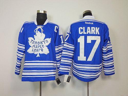 Maple Leafs #17 Wendel Clark Blue 2014 Winter Classic Stitched NHL Jersey