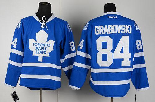 Maple Leafs #84 Mikhail Grabovski Blue Home Stitched NHL Jersey