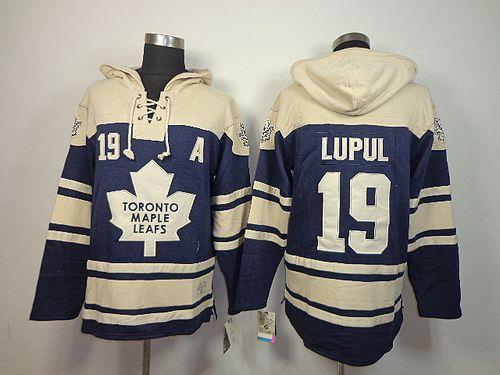 Maple Leafs #19 Joffrey Lupul Blue Sawyer Hooded Sweatshirt Stitched NHL Jersey
