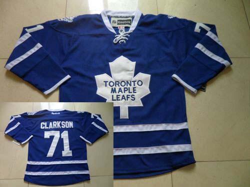 Maple Leafs #71 David Clarkson Blue Home Stitched NHL Jersey