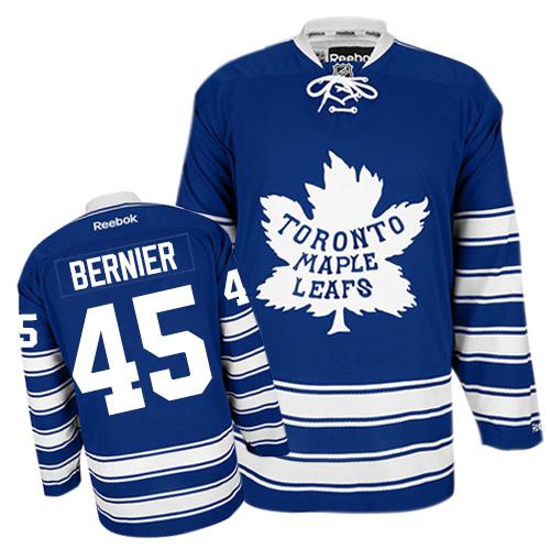 Maple Leafs #45 Jonathan Bernier Blue 2014 Winter Classic Stitched NHL Jersey