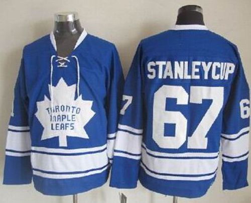 Maple Leafs #67 Stanley Cup Blue CCM Throwback Stitched NHL Jersey