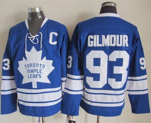 Maple Leafs #93 Doug Gilmour Blue CCM Throwback Third Stitched NHL Jersey