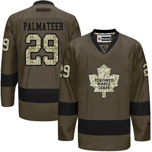 Maple Leafs #29 Mike Palmateer Green Salute to Service Stitched NHL Jersey