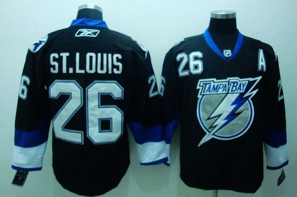 Lightning #26 St.Louis Stitched Black NHL Jersey