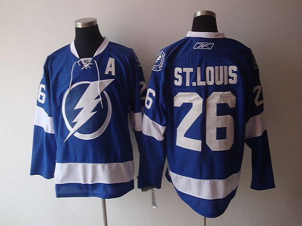 Lightning #26 Martin St.Louis Stitched Blue NHL Jersey