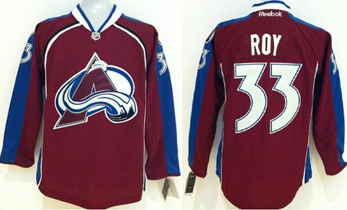 Avalanche #33 Patrick Roy Red Stitched Youth NHL Jersey