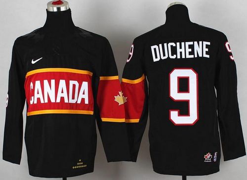 Team Canada 2014 Olympic #9 Matt Duchene Black Stitched Youth NHL Jersey