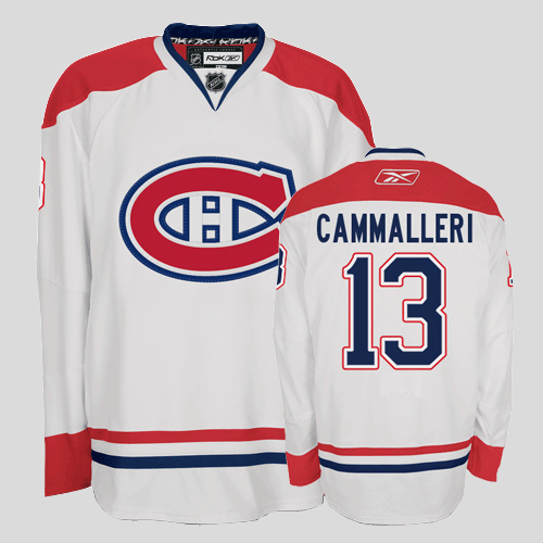 Canadiens #13 Michael Cammalleri Stitched White Youth NHL Jersey