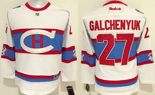 Canadiens #27 Alex Galchenyuk White 2016 Winter Classic Stitched Youth NHL Jersey