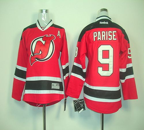 Devils #9 Zach Parise Red Home Stitched Youth NHL Jersey