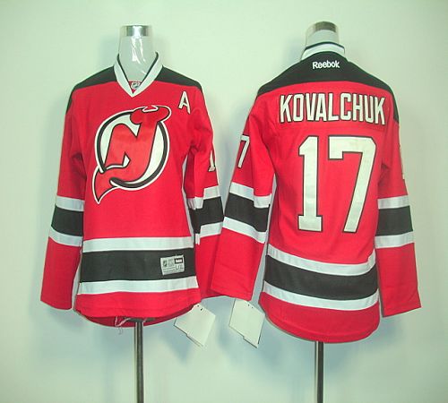 Devils #17 Ilya Kovalchuk Red Home Stitched Youth NHL Jersey