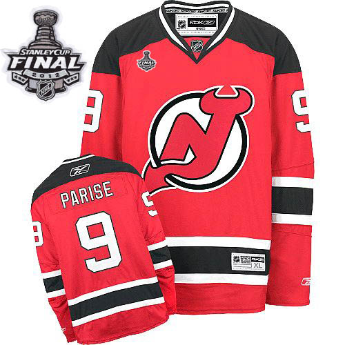 Devils #9 Zach Parise Red Home 2012 Stanley Cup Stitched Youth NHL Jersey